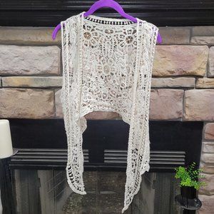 Jastie crocheted cropped cardigan
